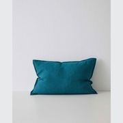 Weave Home European Linen Como Cushion - Teal | Three Sizes gallery detail image