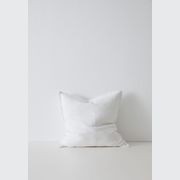 Weave Home European Linen Como Cushion - Snow | Three Sizes gallery detail image
