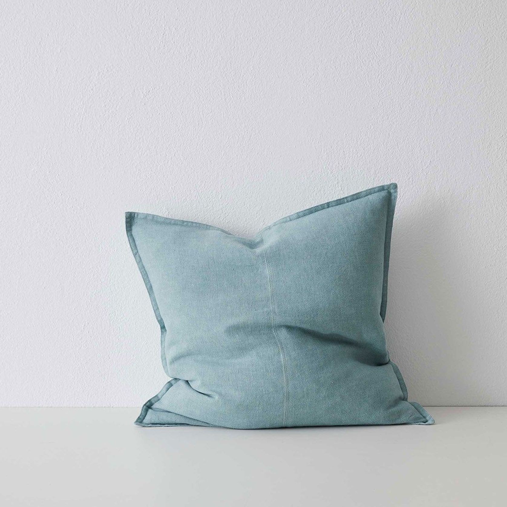 Weave Home European Linen Como Cushion - Mineral | Three Sizes gallery detail image