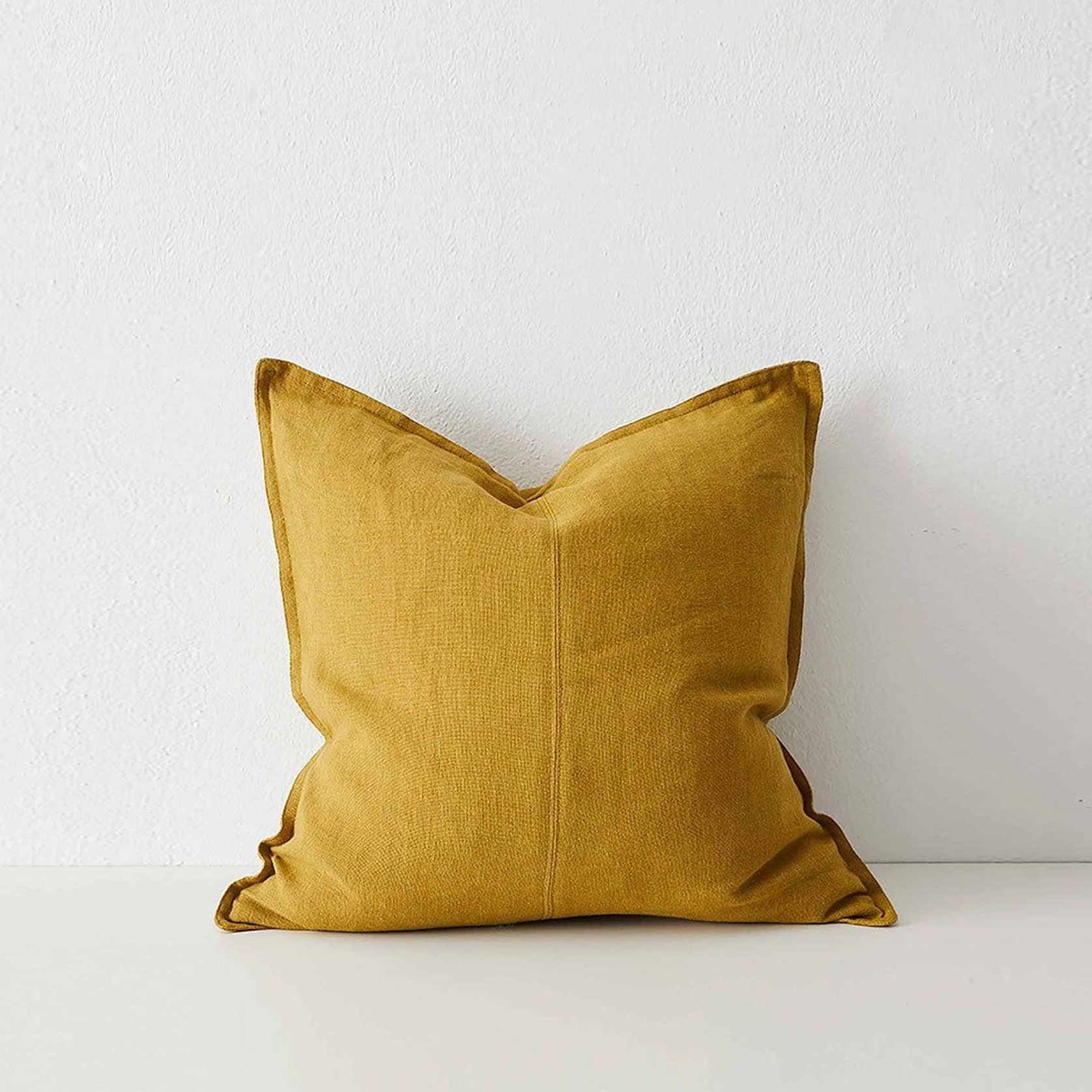 Weave Home European Linen Como Cushion - Moss | Three Sizes gallery detail image