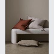 Weave Home European Linen Como Cushion - Tobacco | Three Sizes gallery detail image