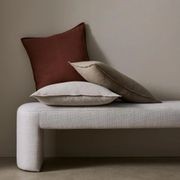 Weave Home European Linen Como Cushion - Tobacco | Three Sizes gallery detail image