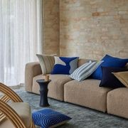 Weave Home European Linen Como Cushion  - Cobalt | Three Sizes gallery detail image