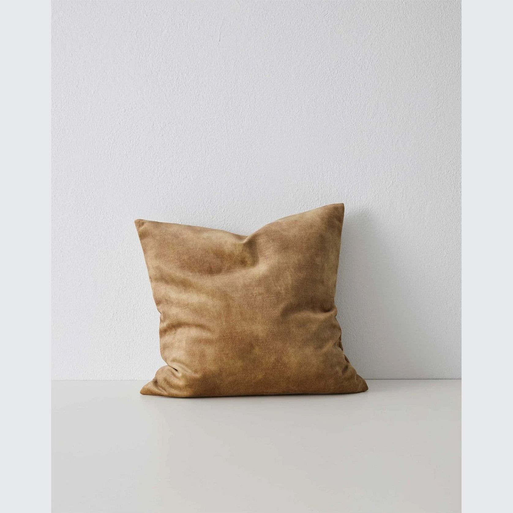 Weave Home Ava Velvet Cushion - Burnish | 50 x 50cm gallery detail image