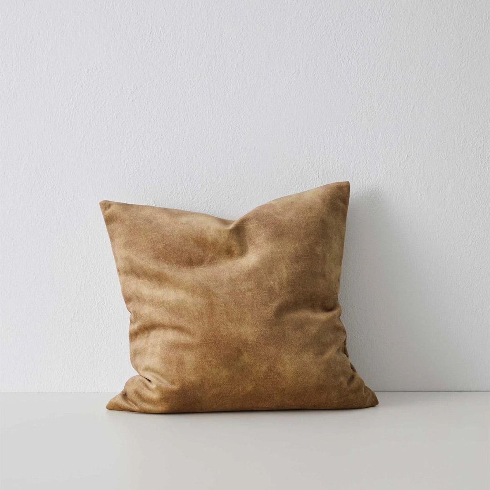 Weave Home Ava Velvet Cushion - Burnish | 50 x 50cm gallery detail image