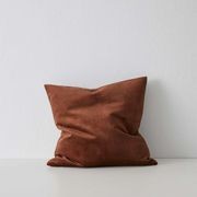 Weave Home Ava Velvet Cushion - Cinnamon | 50 x 50cm gallery detail image