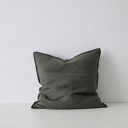 Weave Home European Linen Como Cushion - Khaki | Three Sizes gallery detail image