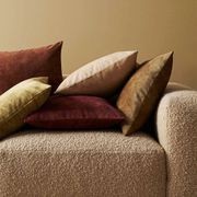 Weave Home Ava Velvet Cushion - Cinnamon | 50 x 50cm gallery detail image