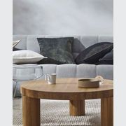 Weave Home Ava Velvet Cushion - Coal | 50 x 50cm gallery detail image