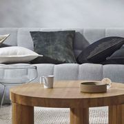 Weave Home Ava Velvet Cushion - Coal | 50 x 50cm gallery detail image