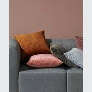 Weave Home Ava Velvet Cushion - Ochre | 50 x 50cm gallery detail image