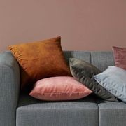 Weave Home Ava Velvet Cushion - Ochre | 50 x 50cm gallery detail image