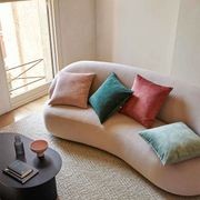 Weave Home Ava Velvet Cushion - Blossom | 50 x 50cm gallery detail image