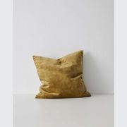 Weave Home Ava Velvet Cushion - Chartreuse | 50 x 50cm gallery detail image