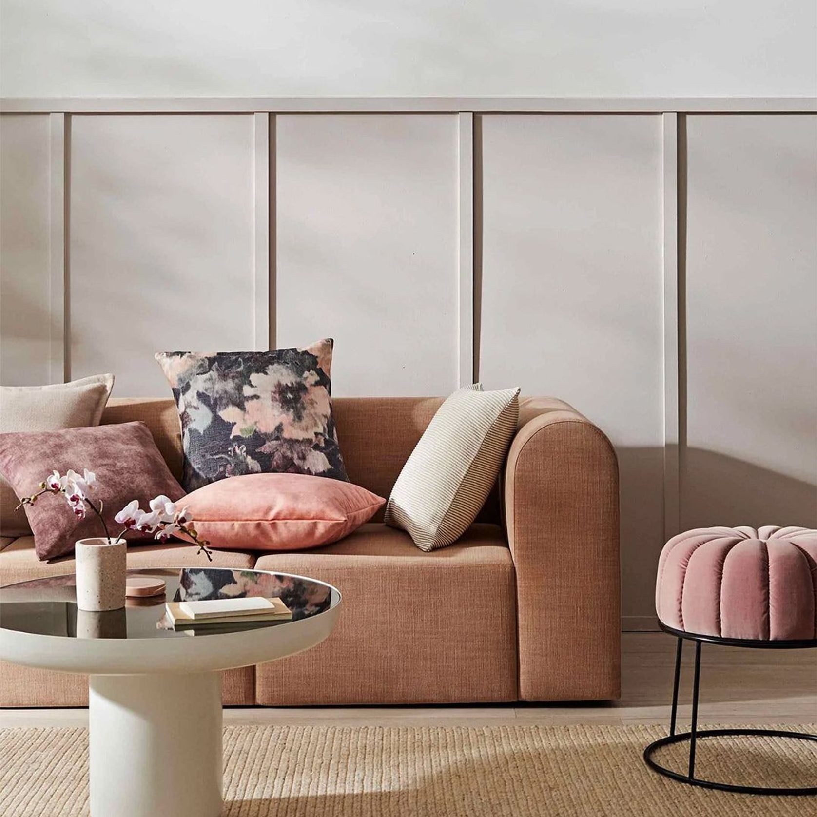 Weave Home Ava Velvet Cushion - Dusk | 50 x 50cm gallery detail image