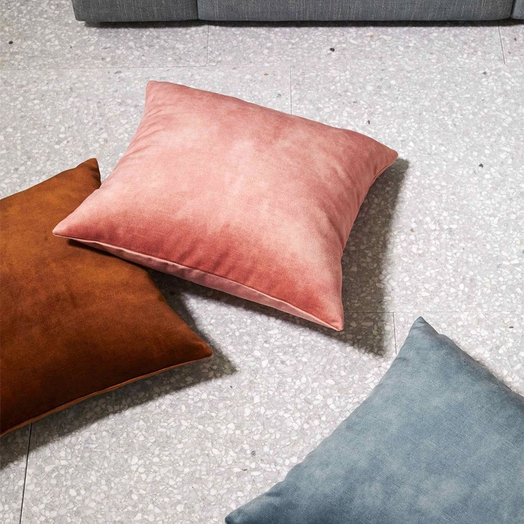 Weave Home Ava Velvet Cushion - Ochre | 50 x 50cm gallery detail image