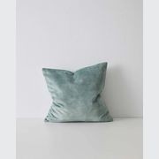 Weave Home Ava Velvet Cushion - Seaglass | 50 x 50cm gallery detail image