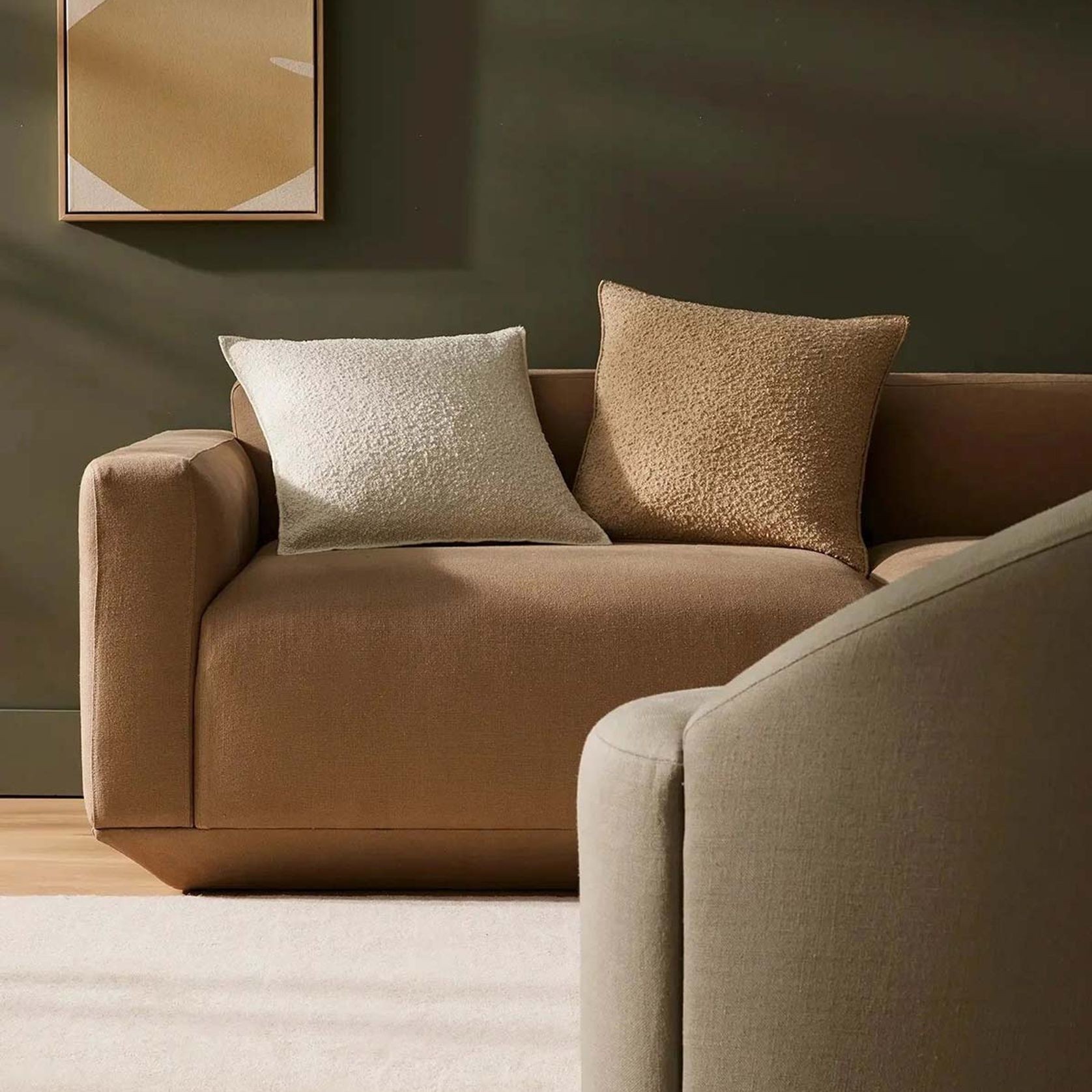 Weave Home Alberto Boucle Cushion - Ivory | 50 x 50cm gallery detail image