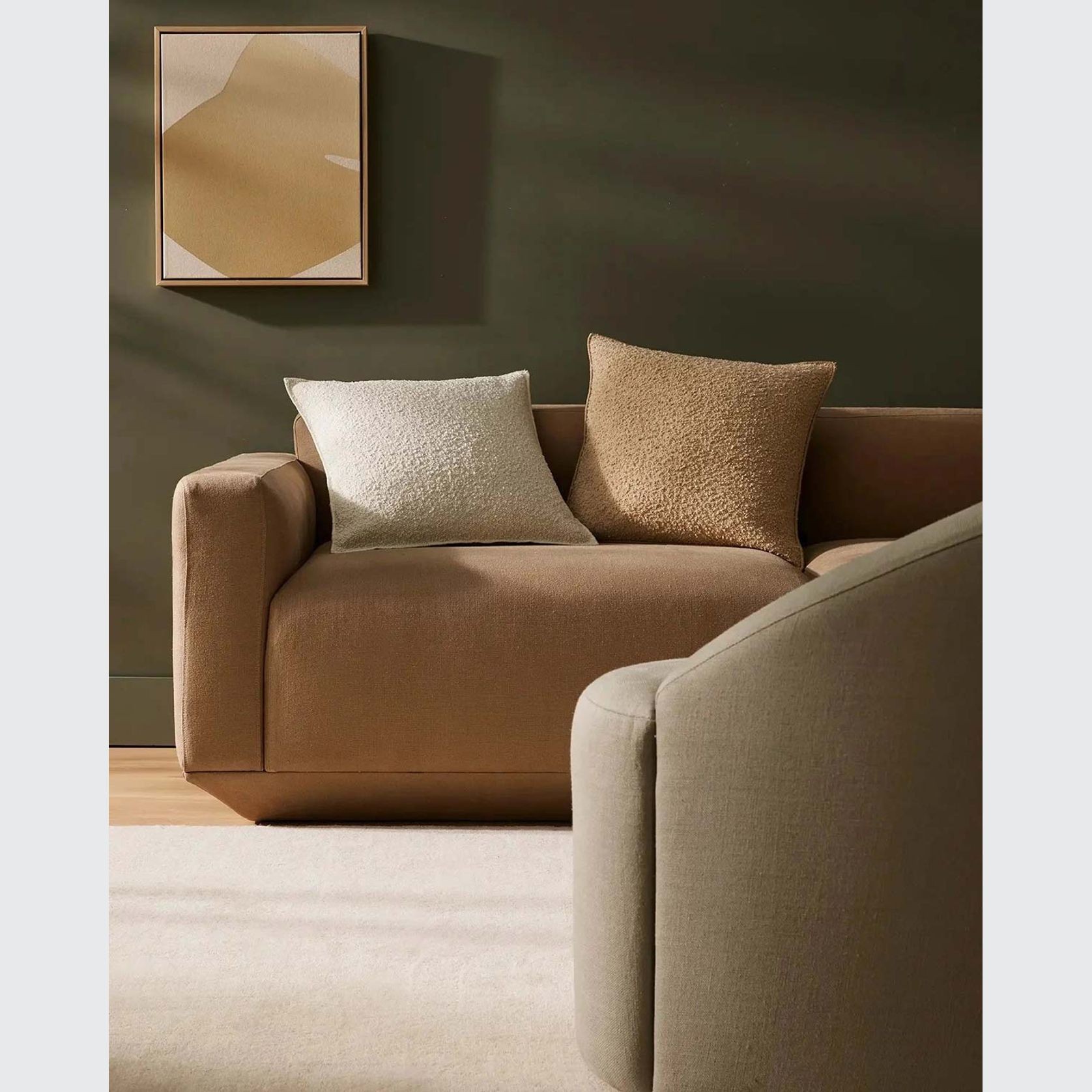 Weave Home Alberto Boucle Cushion - Nougat | 50 x 50cm gallery detail image