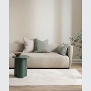 Baya Arcadia Handwoven Linen Cushion - Sage | Lumbar gallery detail image