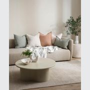 Baya Arcadia Handwoven Linen Cushion - Sage | Lumbar gallery detail image