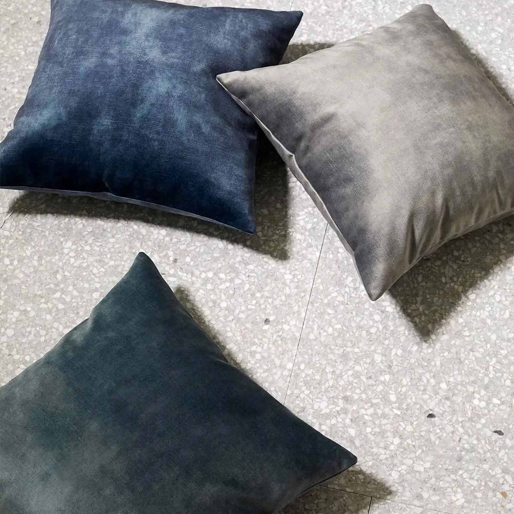 Weave Home Ava Velvet Cushion - Atlantic | 50 x 50cm gallery detail image