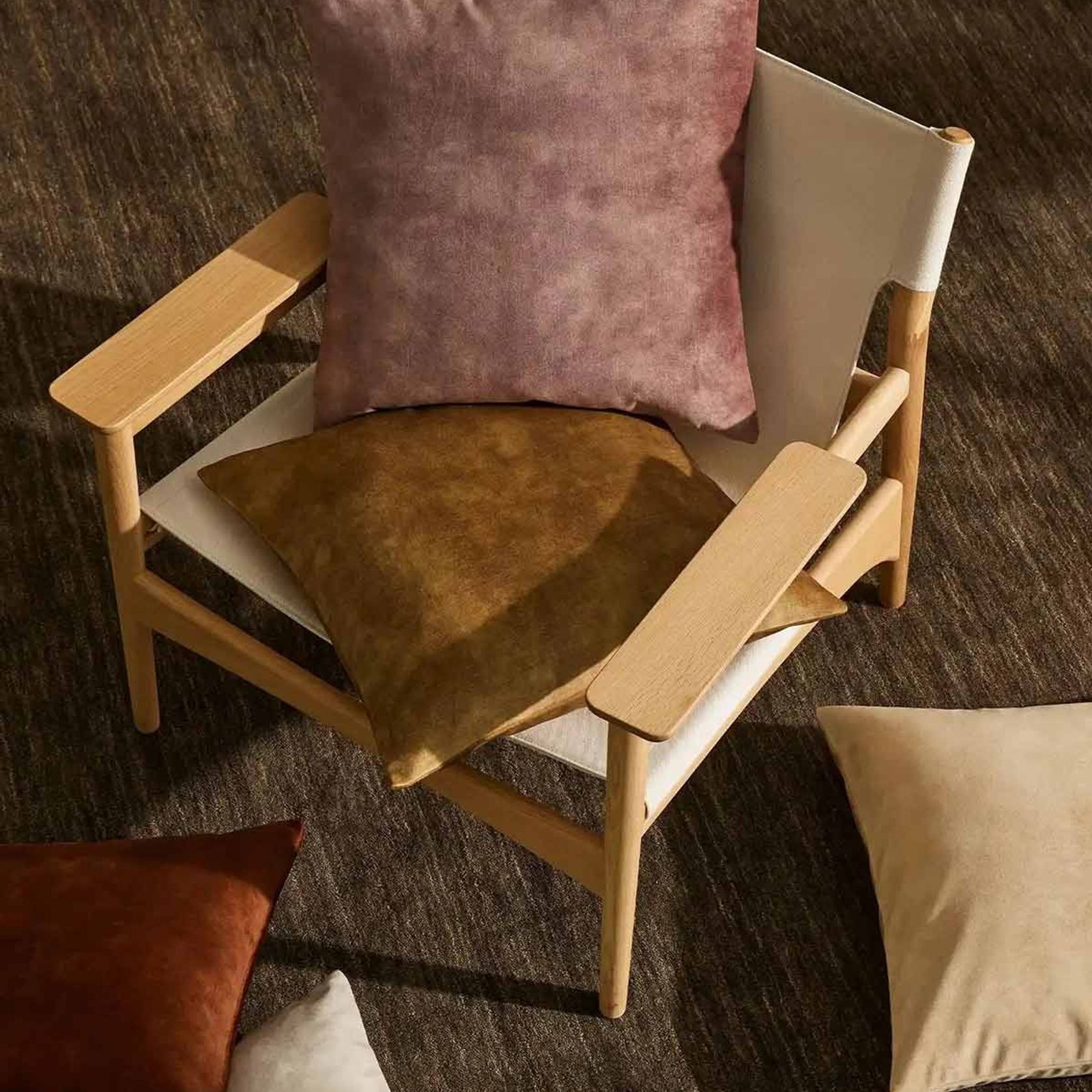 Weave Home Ava Velvet Cushion - Dusk | 50 x 50cm gallery detail image