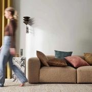 Weave Home Ava Velvet Cushion - Burnish | 50 x 50cm gallery detail image