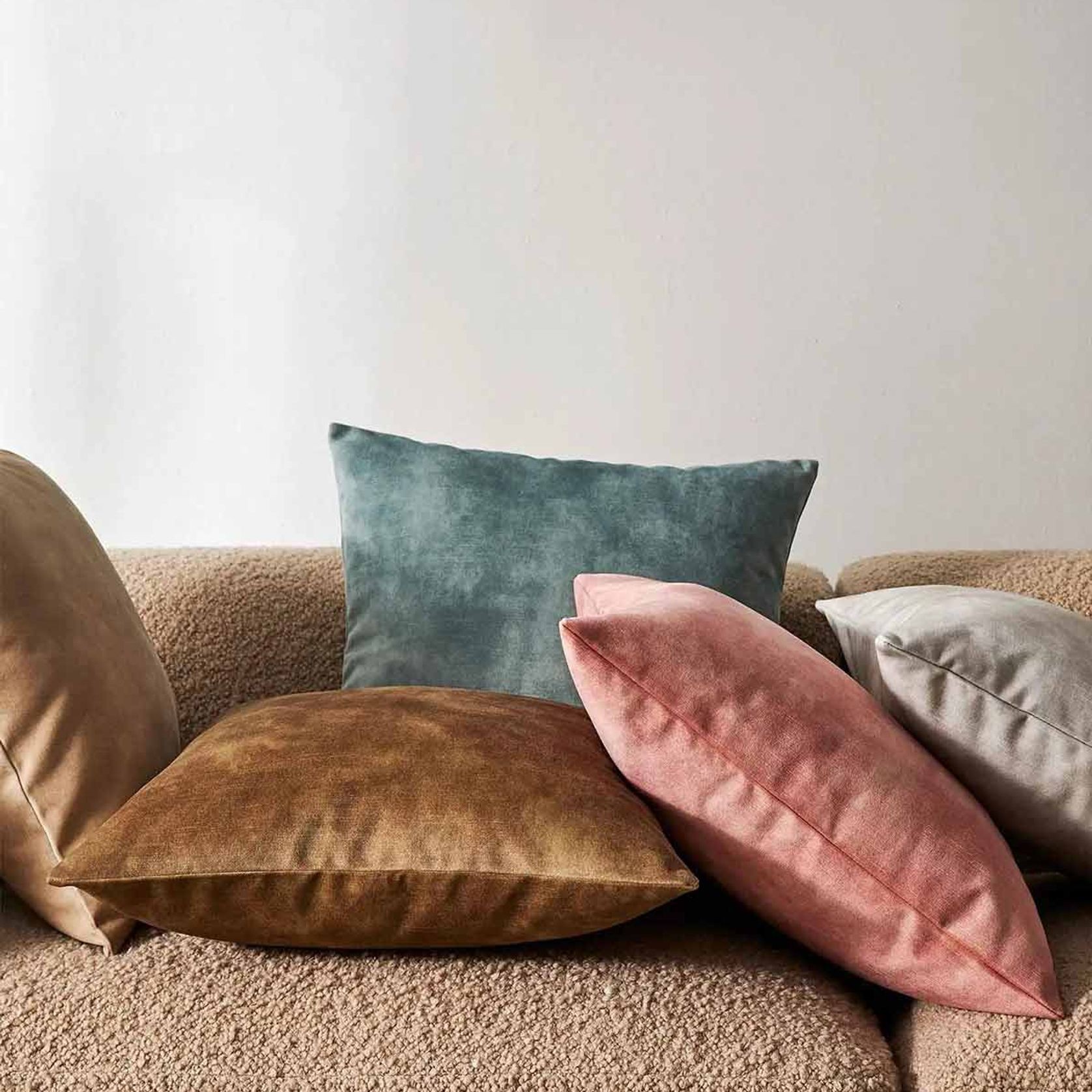 Weave Home Ava Velvet Cushion - Burnish | 50 x 50cm gallery detail image