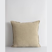 Baya Flaxmill Handwoven Linen Cushion - Doeskin gallery detail image