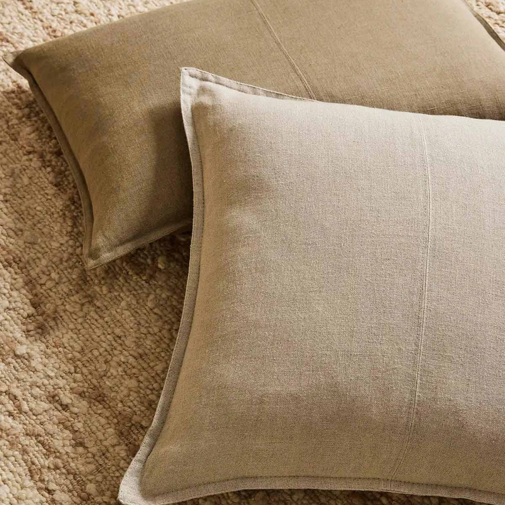 Weave Home European Linen Como Cushion - Linen | Three Sizes gallery detail image