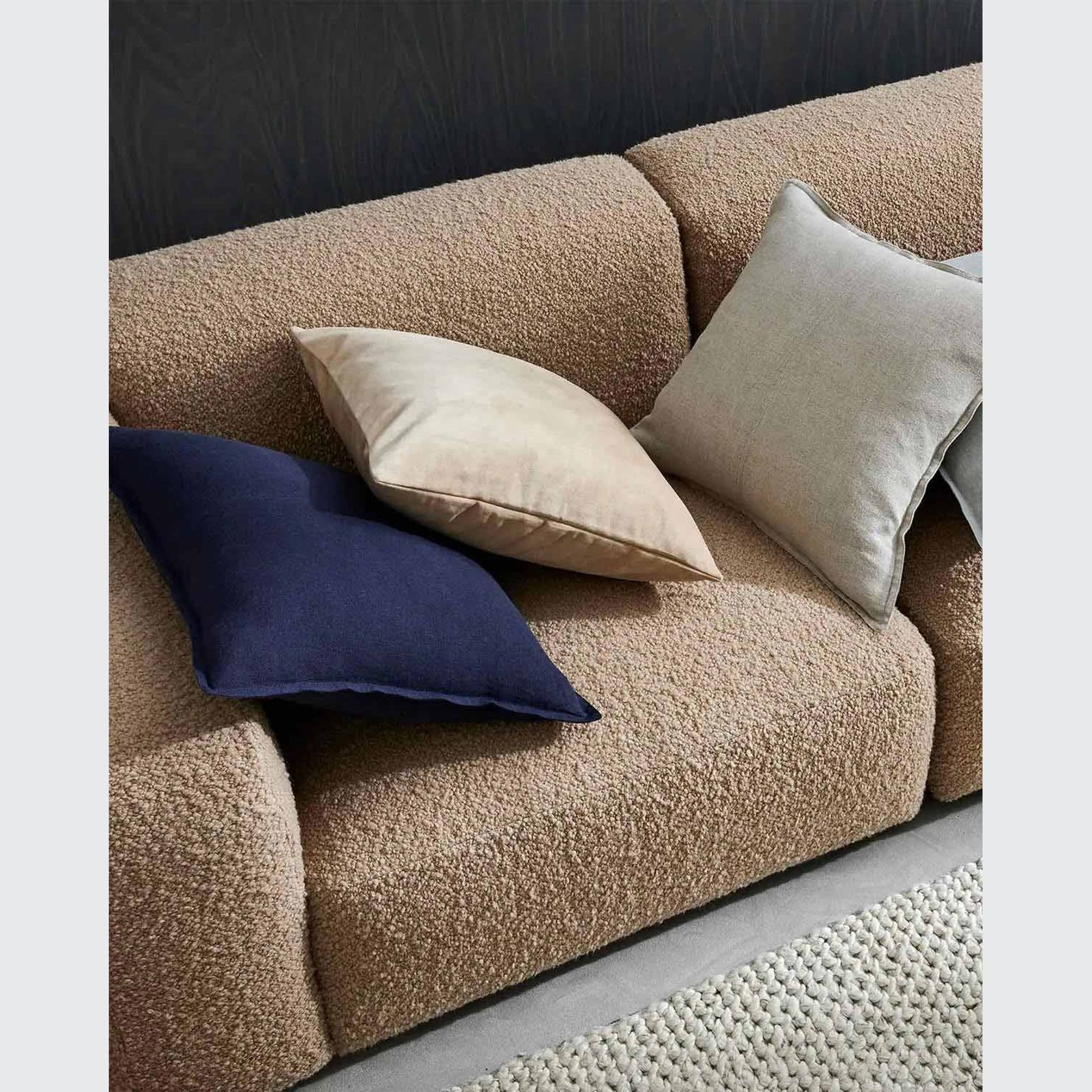 Weave Home European Linen Como Cushion - Ocean | Three Sizes gallery detail image