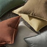Weave Home European Linen Como Cushion - Tobacco | Three Sizes gallery detail image