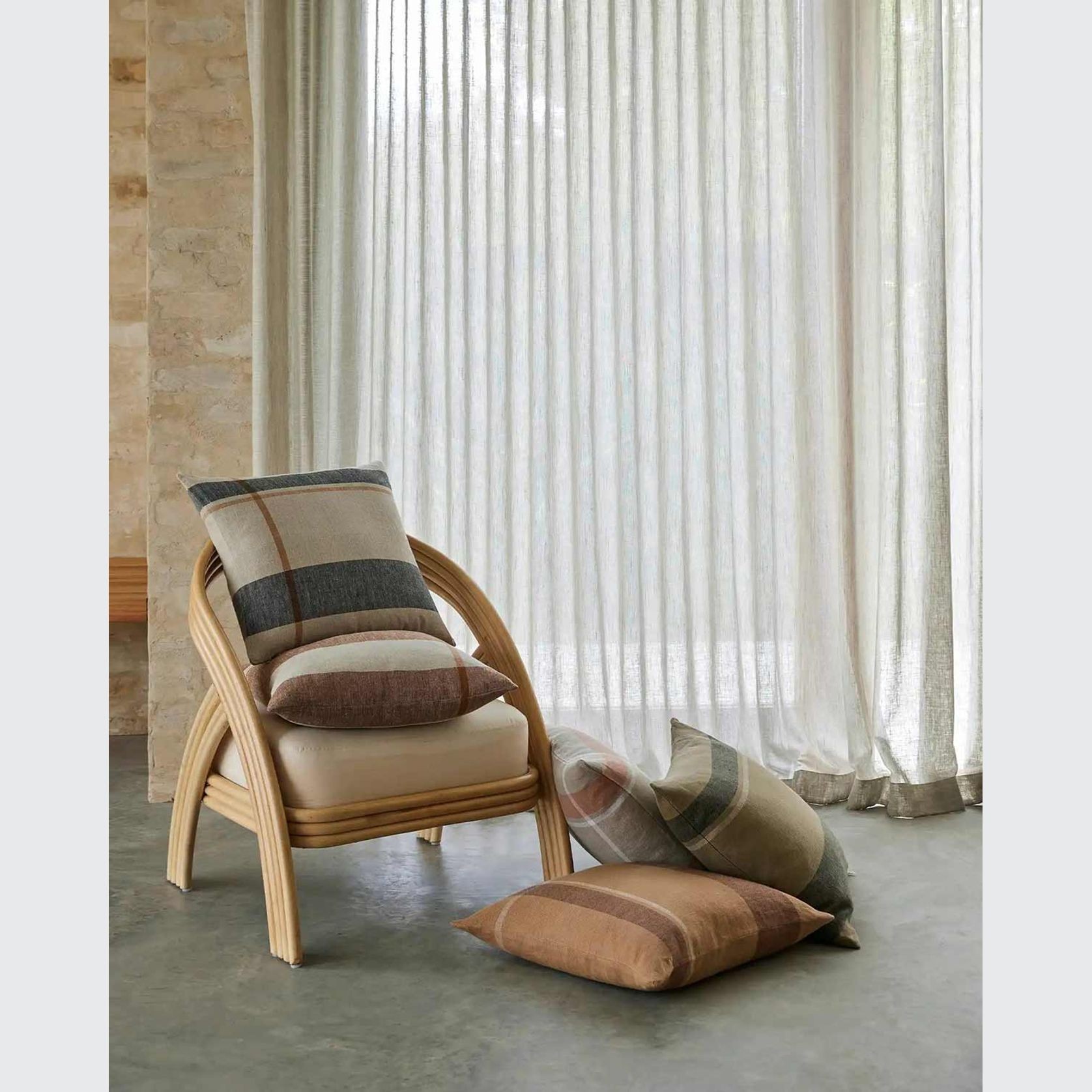 Weave Home Dante Cushion - Terracotta | 50 x 50cm gallery detail image