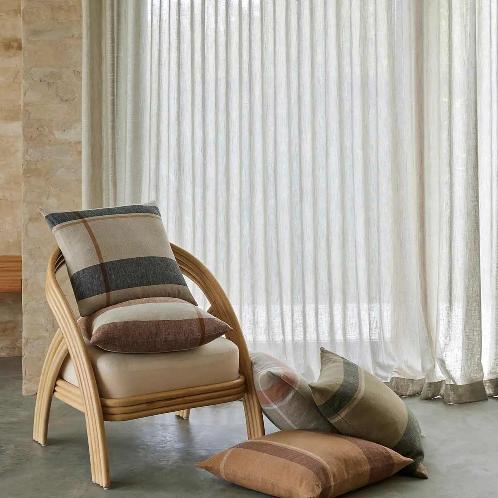 Weave Home Dante Cushion - Terracotta | 50 x 50cm gallery detail image