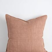 Baya Flaxmill Handwoven Linen Cushion - Clay | Two Sizes gallery detail image