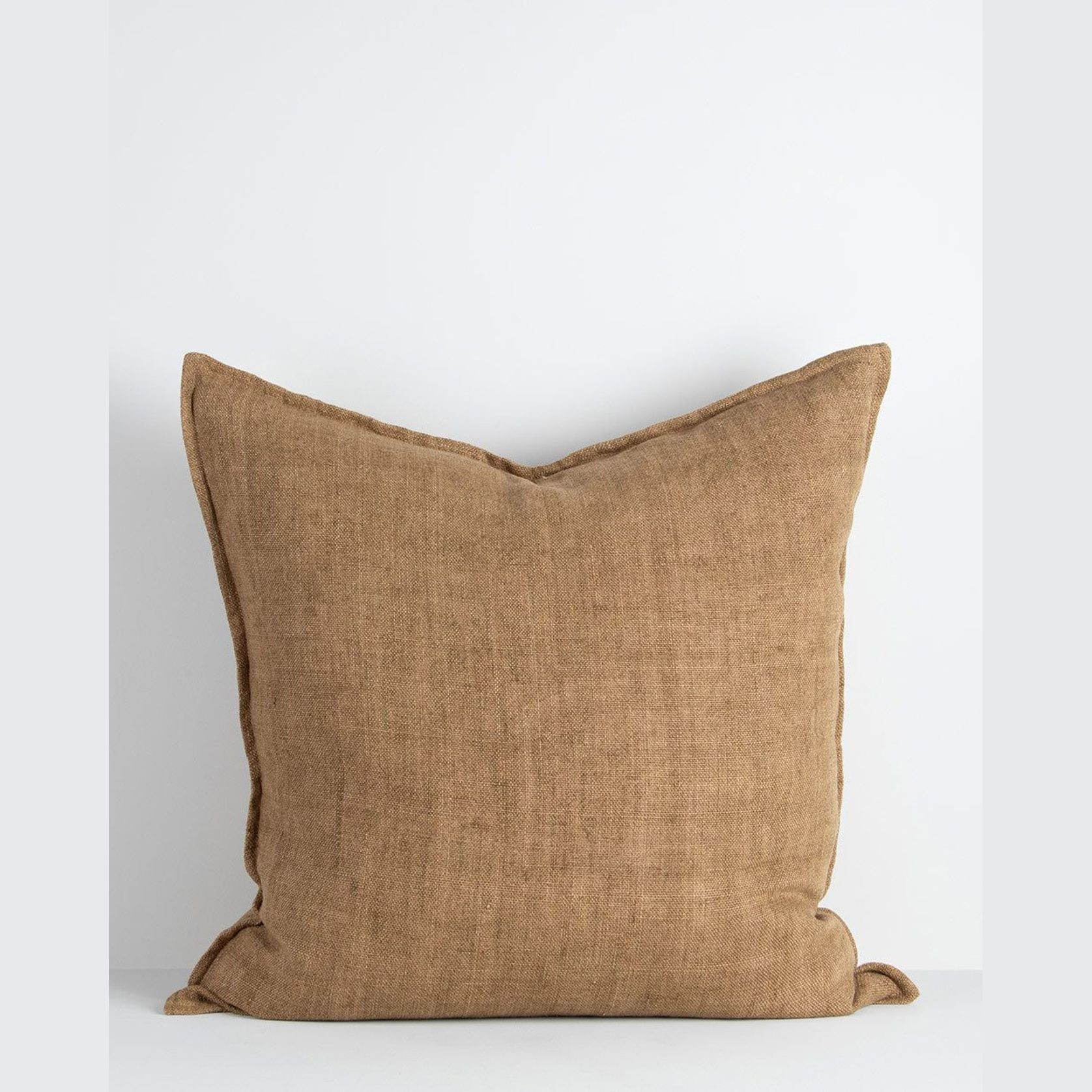 Baya Flaxmill Handwoven Linen Cushion - Fenugreek | Two Sizes gallery detail image