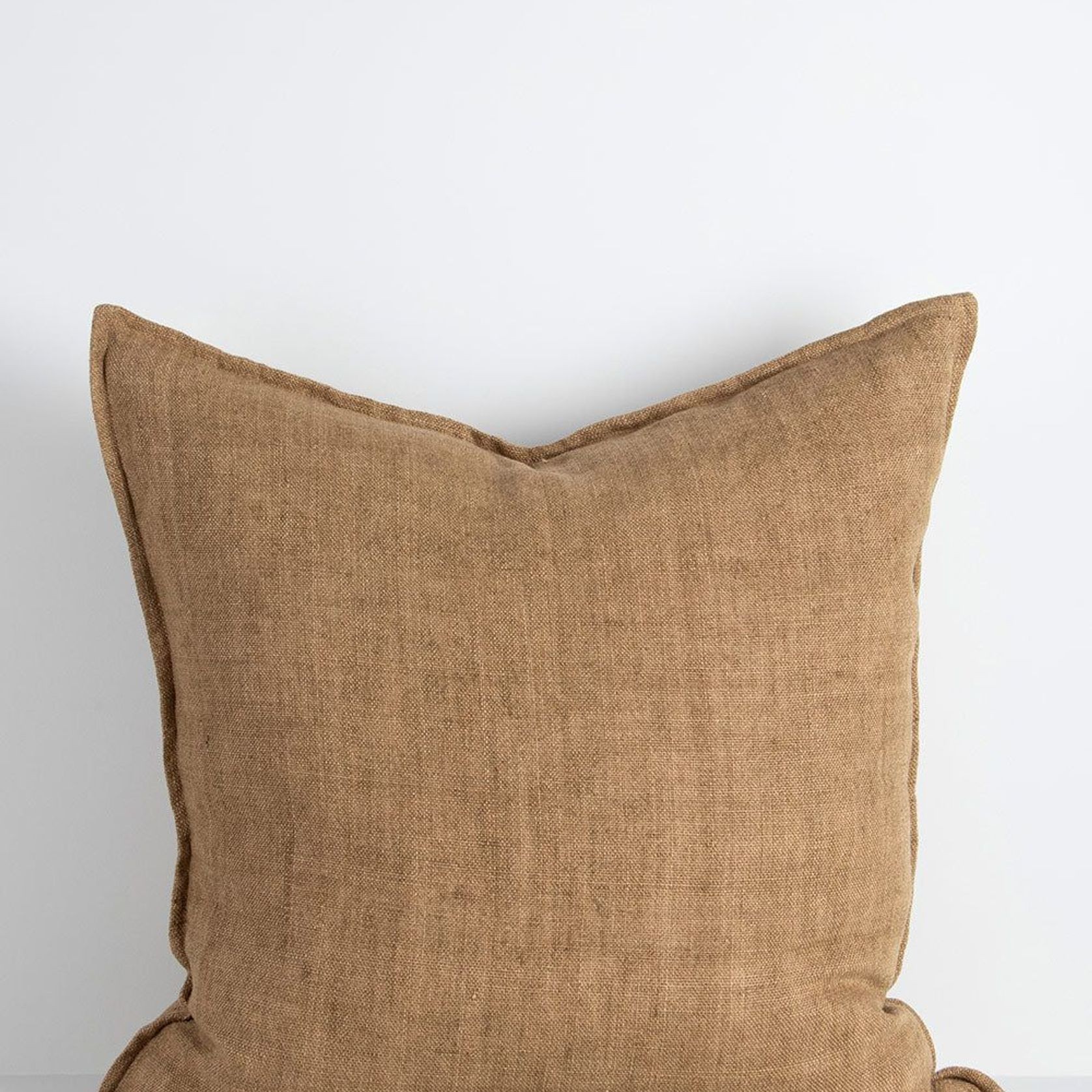 Baya Flaxmill Handwoven Linen Cushion - Fenugreek | Two Sizes gallery detail image
