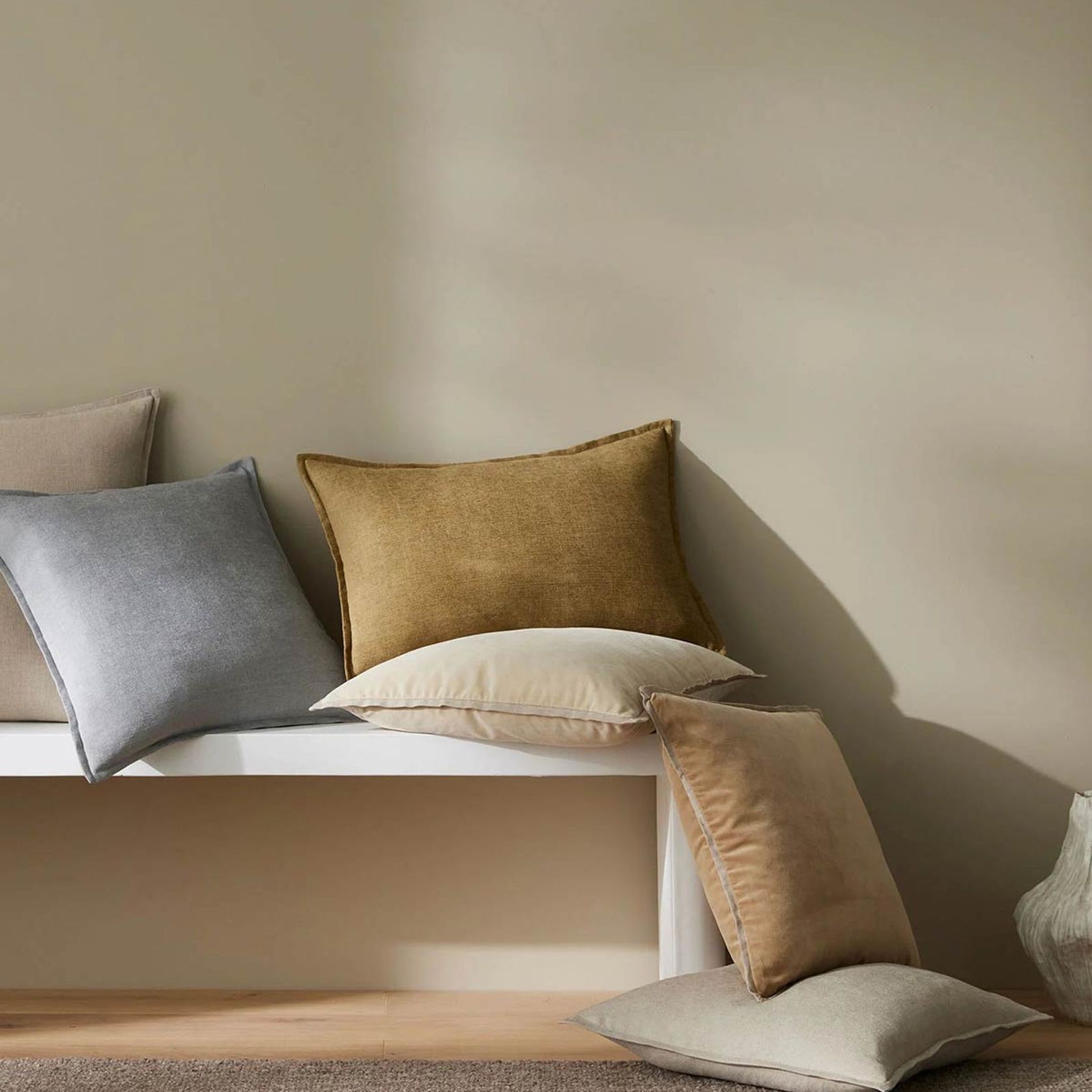 Weave Home Francesca Cushion - Copper | Velvet gallery detail image
