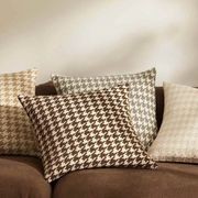 Weave Home Giovanni Cushion - Mist | Bouclé Houndstooth gallery detail image