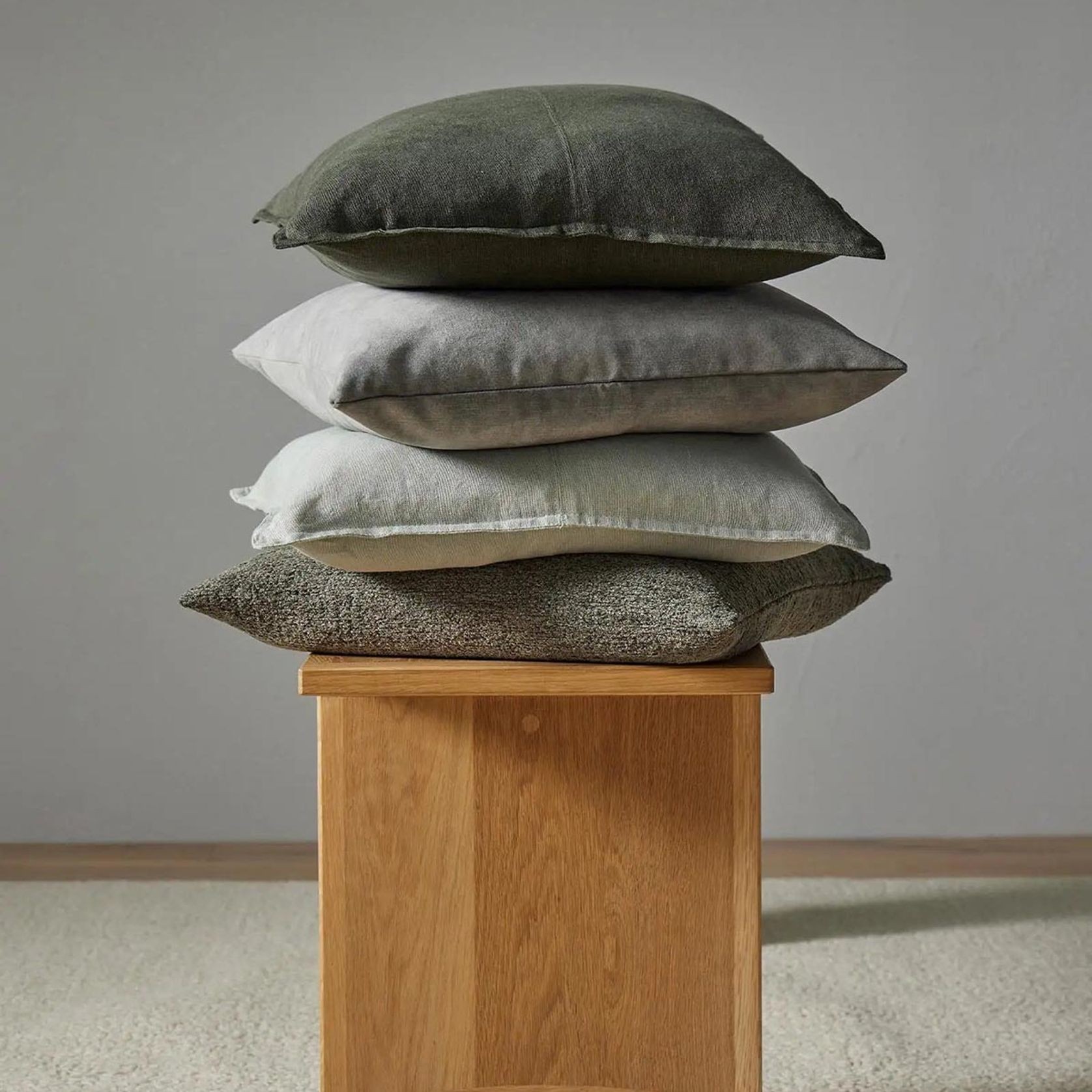 Weave Home European Linen Como Cushion - Laurel | Three Sizes gallery detail image
