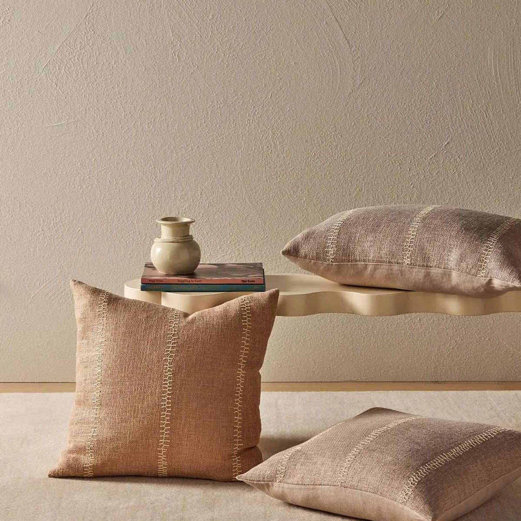 Weave Home Maddalena Cushion - Oatmeal | Two Sizes gallery detail image