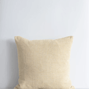 Baya Sandridge Cushion - Linen/Ochre | 100% Linen gallery detail image