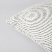 Baya Sandridge Cushion - Off White/Lead | 100% Linen gallery detail image