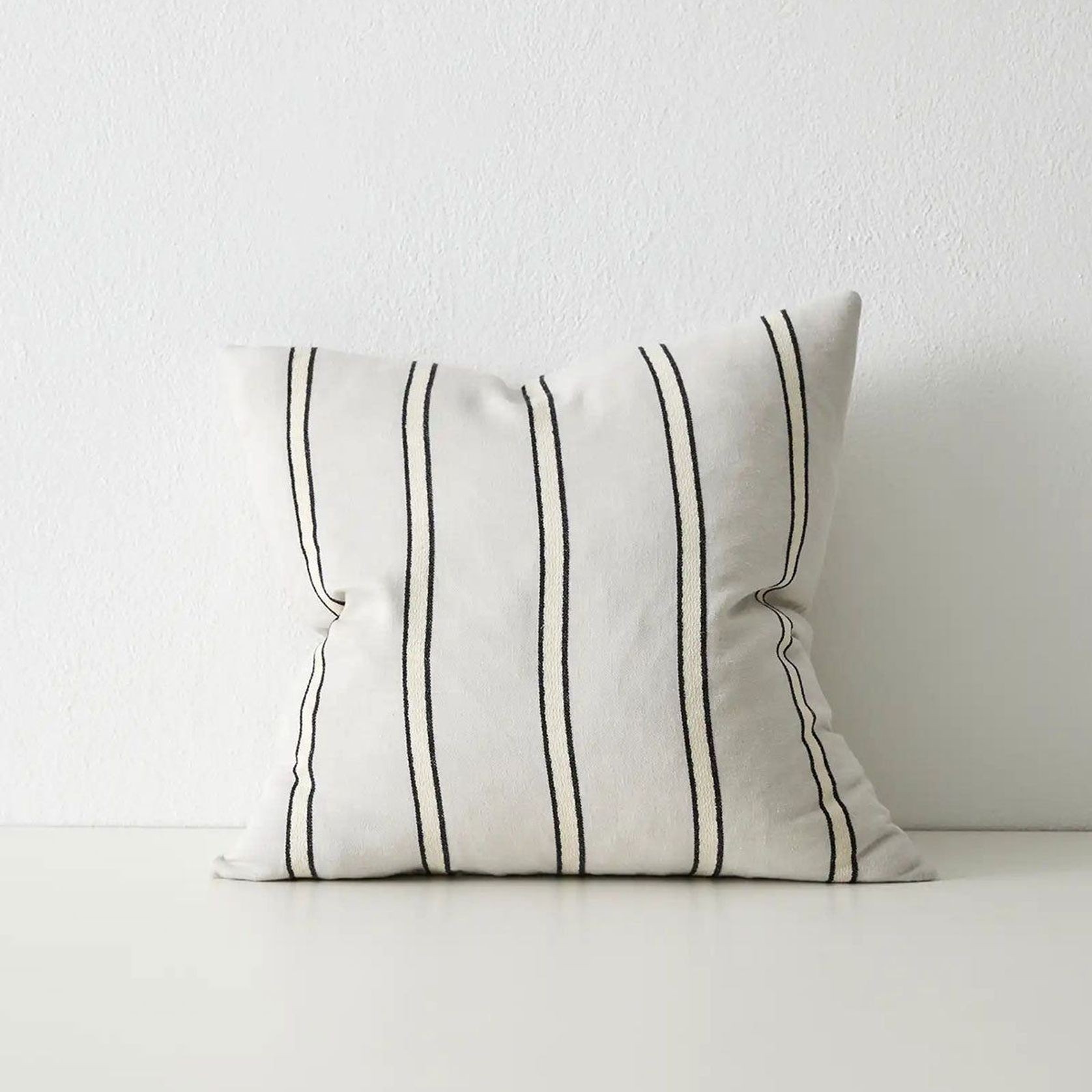 Weave Home Vinnie Striped Cushion - Glacier | Square and Lumbar gallery detail image