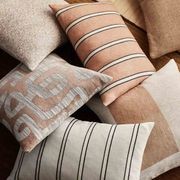 Weave Home Vinnie Striped Cushion - Glacier | Square and Lumbar gallery detail image