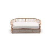 West Hampton Large Outdoor Wicker Pet Daybed - Cream gallery detail image