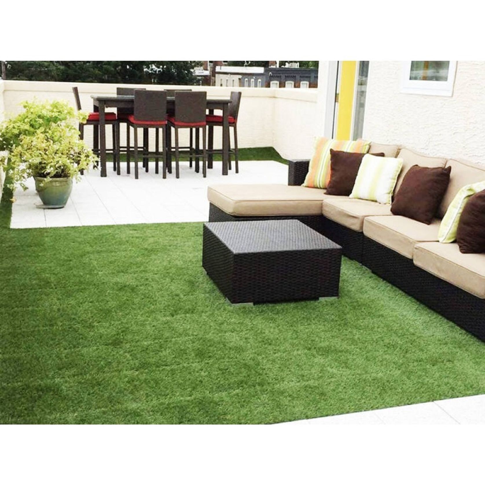 Artificial Grass Deck Tiles 300*300*20 - pack of 10 gallery detail image