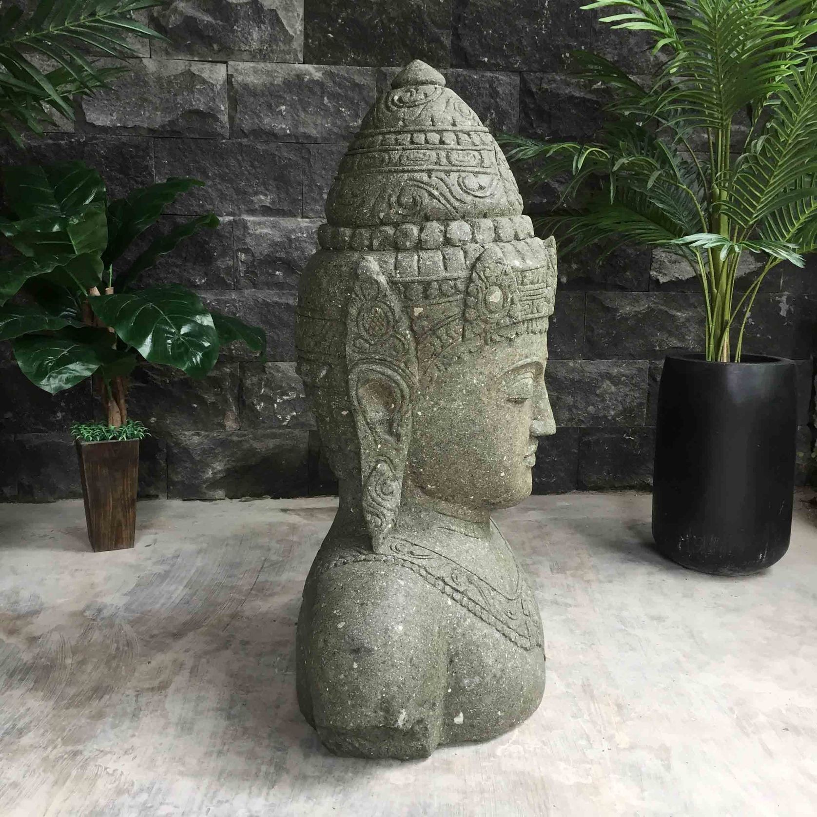 Greenstone Buddha Statue 105cm gallery detail image