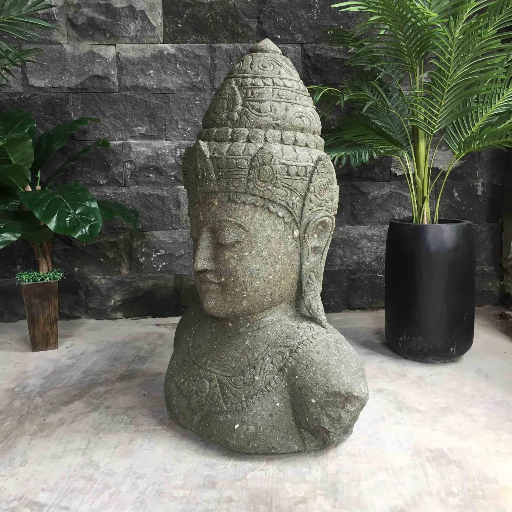 Greenstone Buddha Statue 105cm gallery detail image